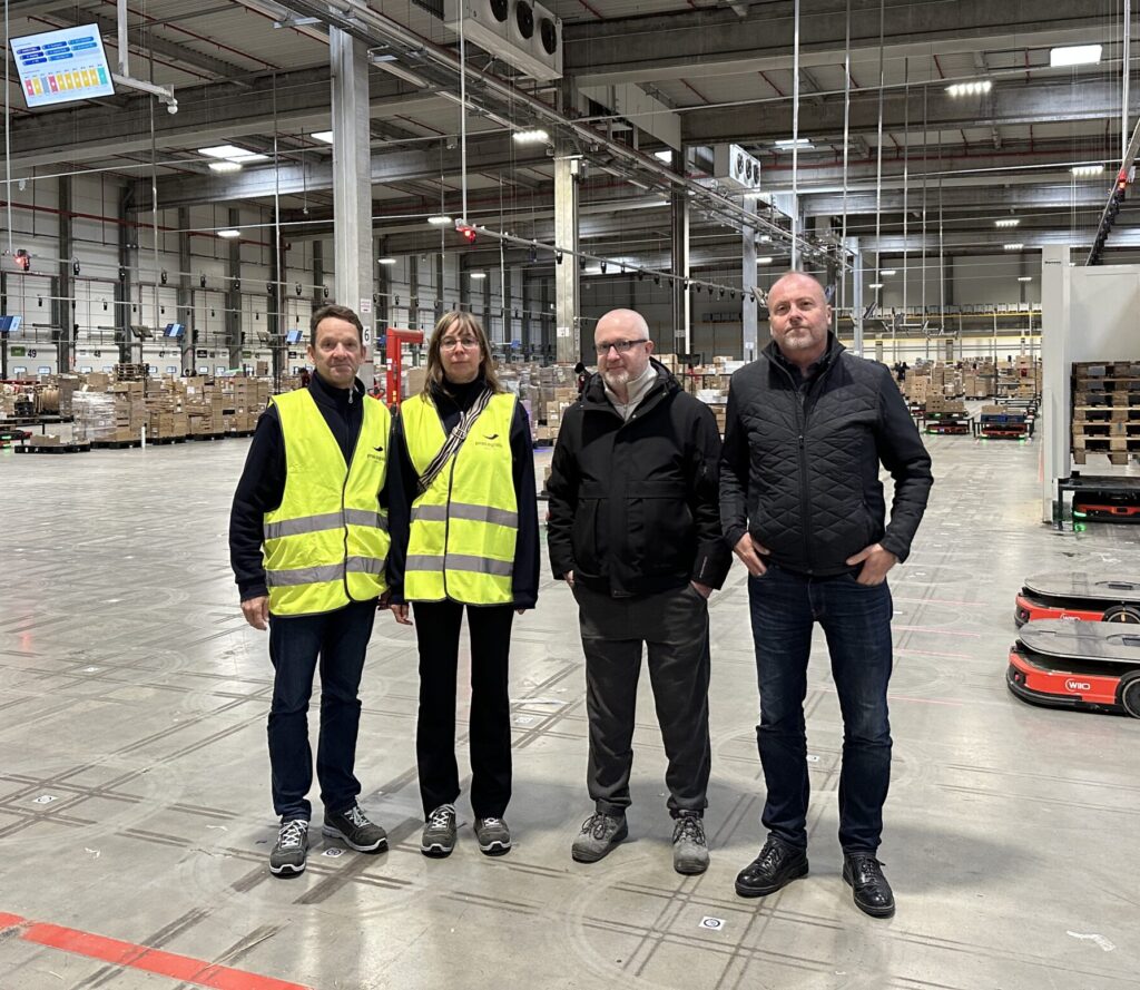 Visite de l'équipe proLogsitik sur le site d'un de ses clients